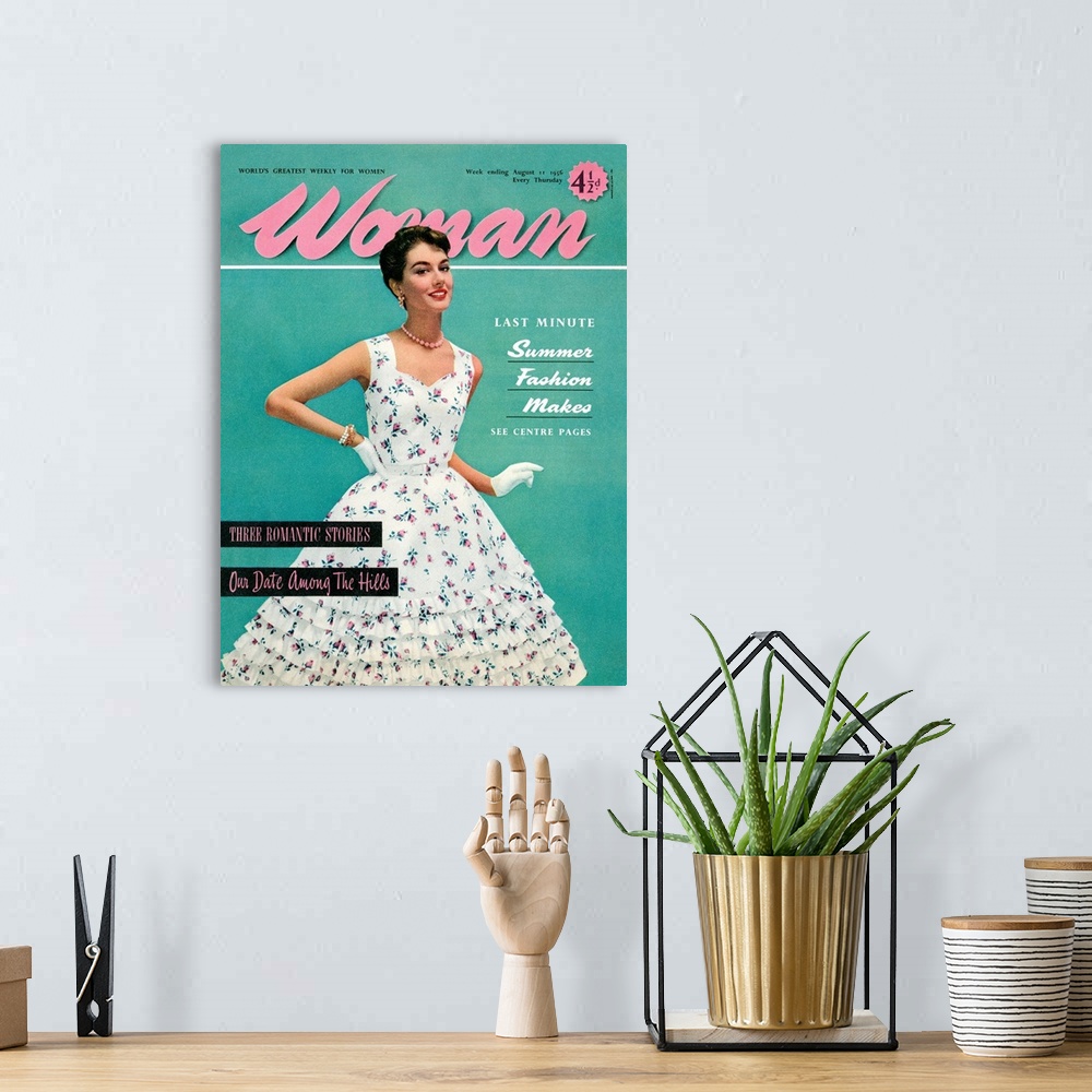 A bohemian room featuring 1950's UK Woman Magazine Cover