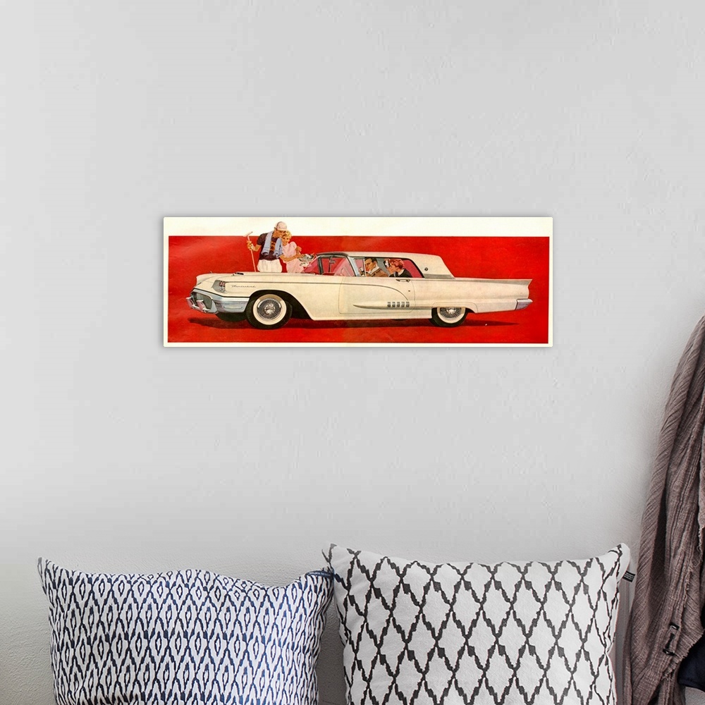 A bohemian room featuring 1950's USA Ford Magazine Advert (detail)