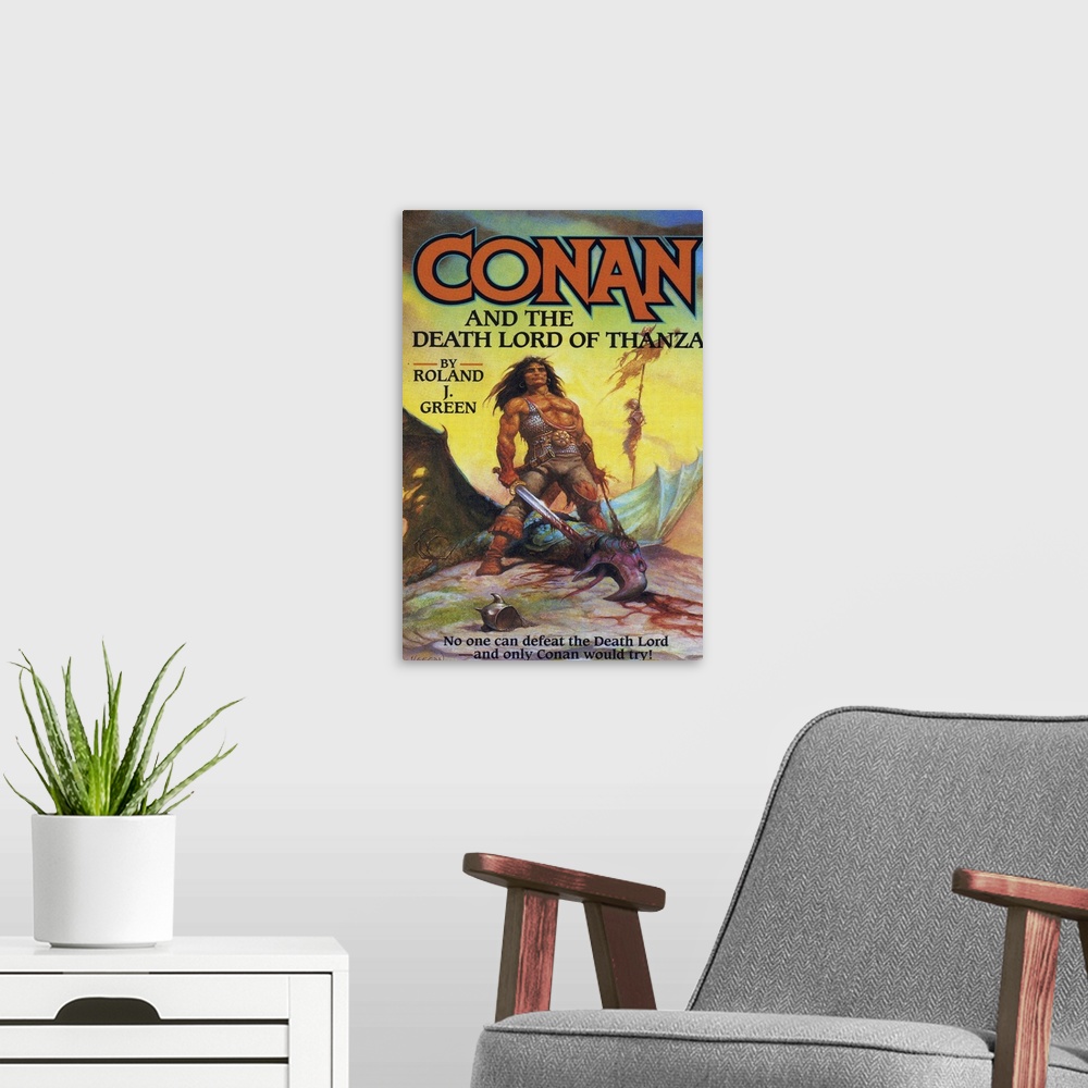 A modern room featuring Conan And The Death Lord Of Thanza