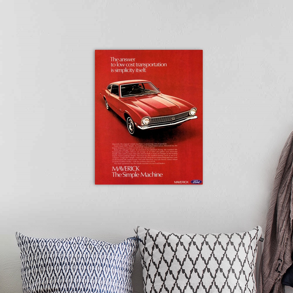 A bohemian room featuring 1970s UK Ford Magazine Advert
