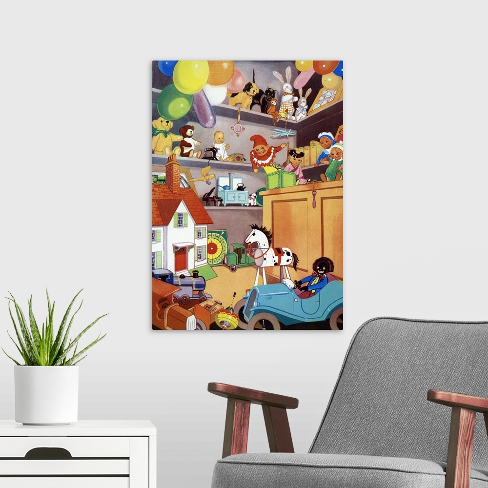 A modern room featuring Illustration Of Toy Shop
