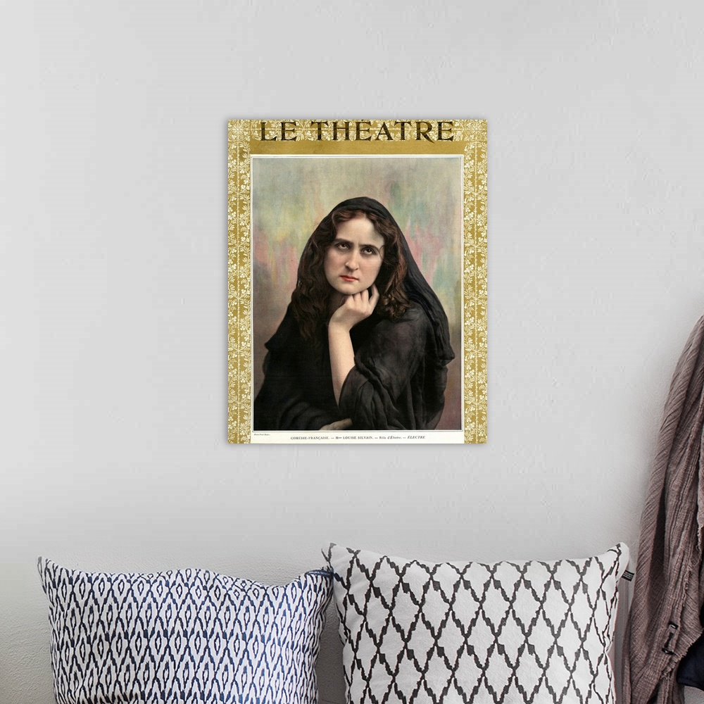 A bohemian room featuring Le Theatre Magazine Cover