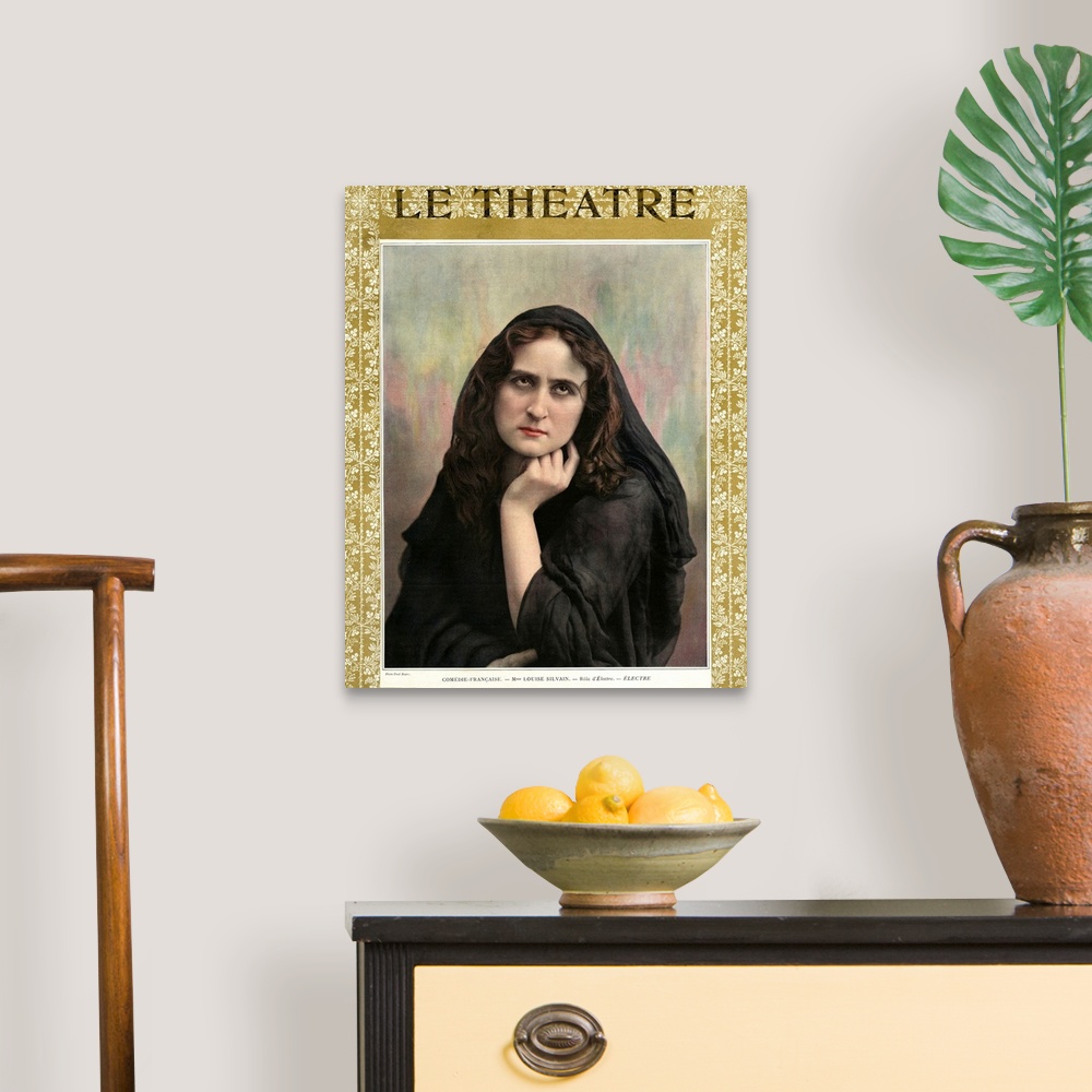 A traditional room featuring Le Theatre Magazine Cover