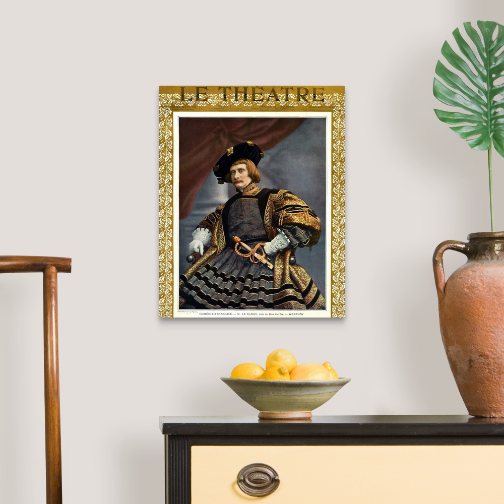 A traditional room featuring 1900s France Le Theatre Magazine Cover