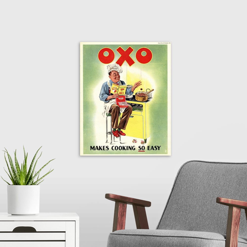 A modern room featuring OXO.1950s.UK.chefs cooking...