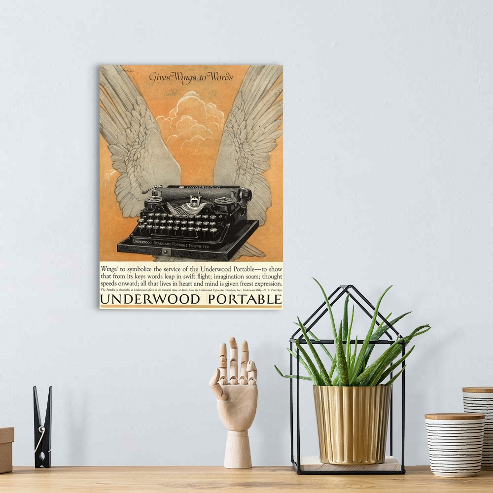 A bohemian room featuring .1922.1920s.USA.underwood portable typewriters equipment...