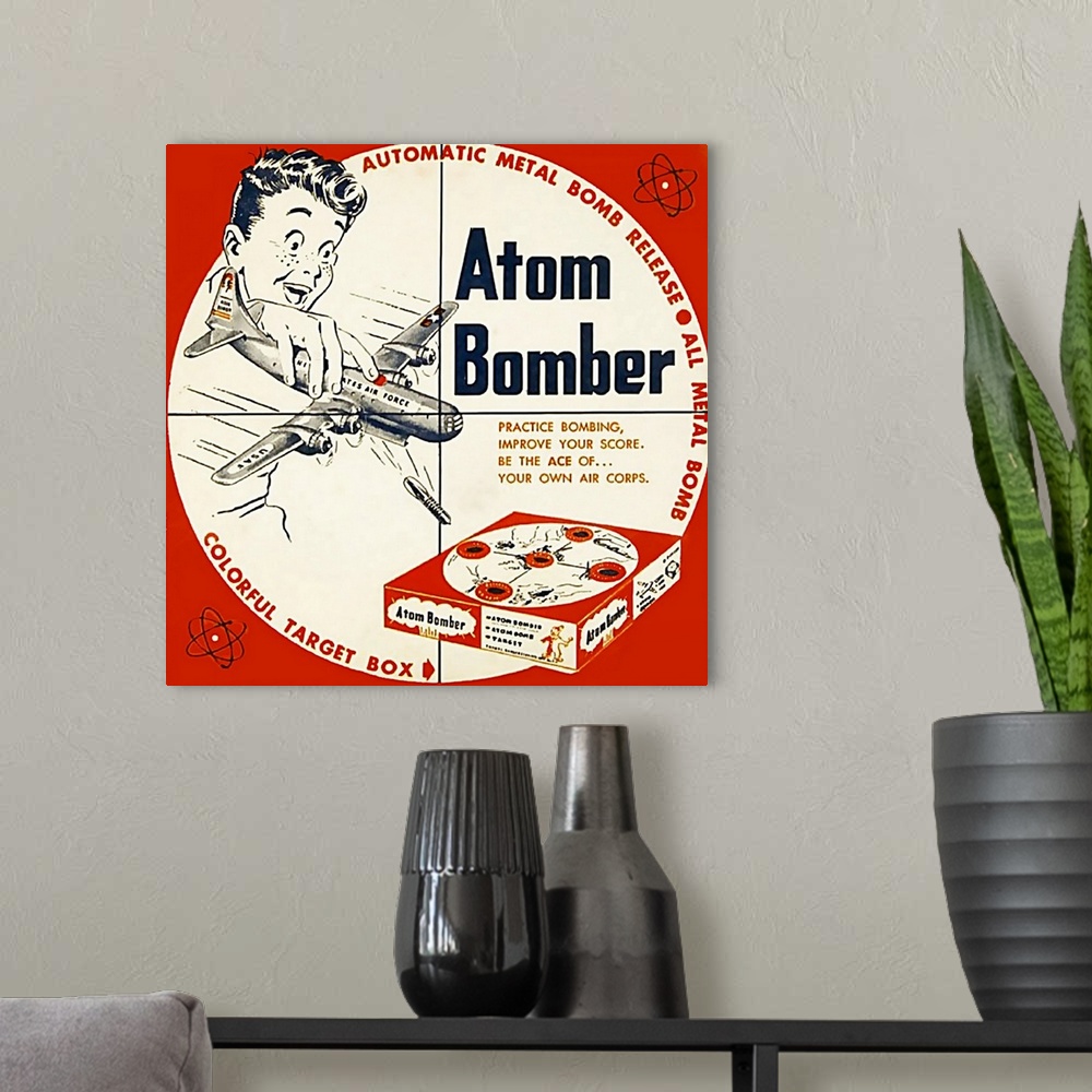 A modern room featuring USA Atom Bomber Packaging