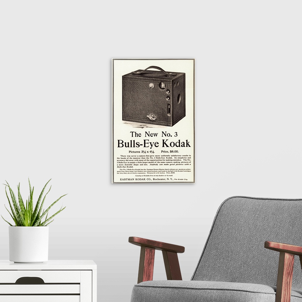 A modern room featuring USA Kodak Magazine Advert
