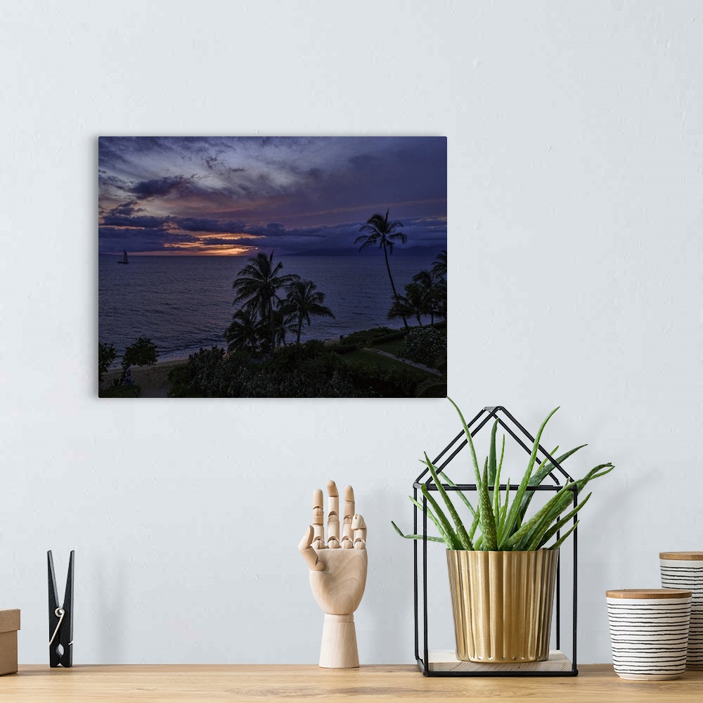 A bohemian room featuring Kaanapali Beach Sunset, Maui, Hawaii, USA