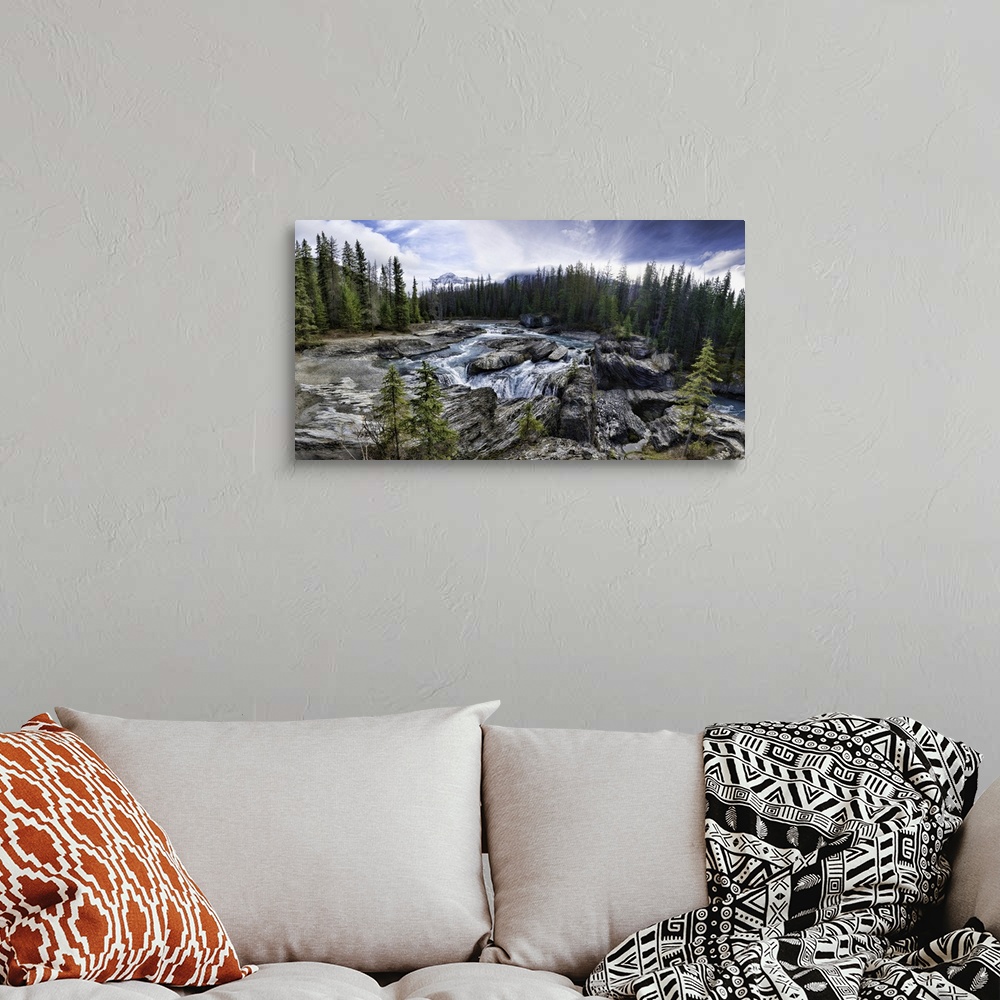 A bohemian room featuring Natural Bridge Panoramic in Canada's Yoho National Park