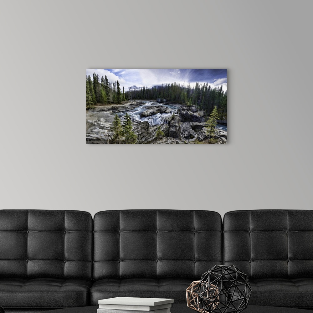 A modern room featuring Natural Bridge Panoramic in Canada's Yoho National Park