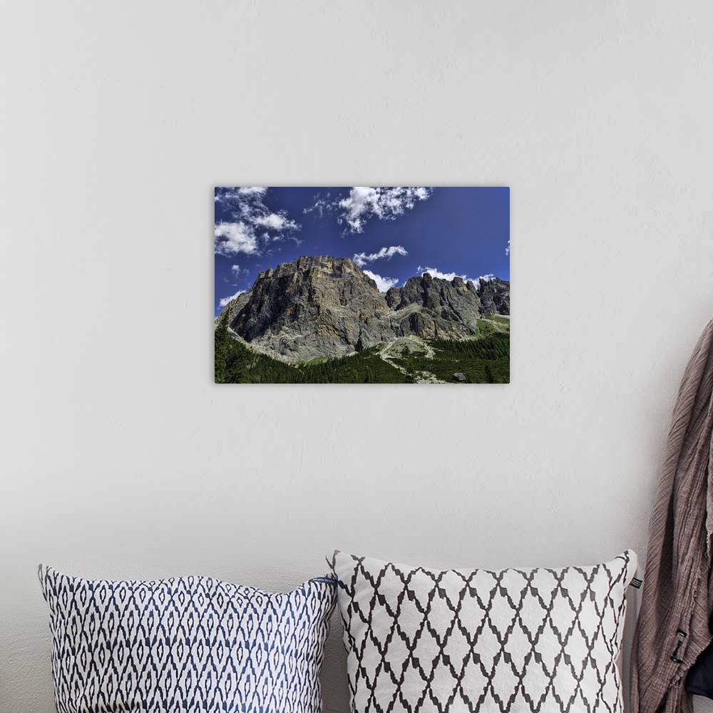 A bohemian room featuring Italian Dolomites near Sela Pass, Italy