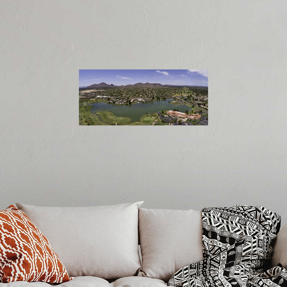 A bohemian room featuring Mccormick Lake, Scottsdale, Arizona - aerial panoramic