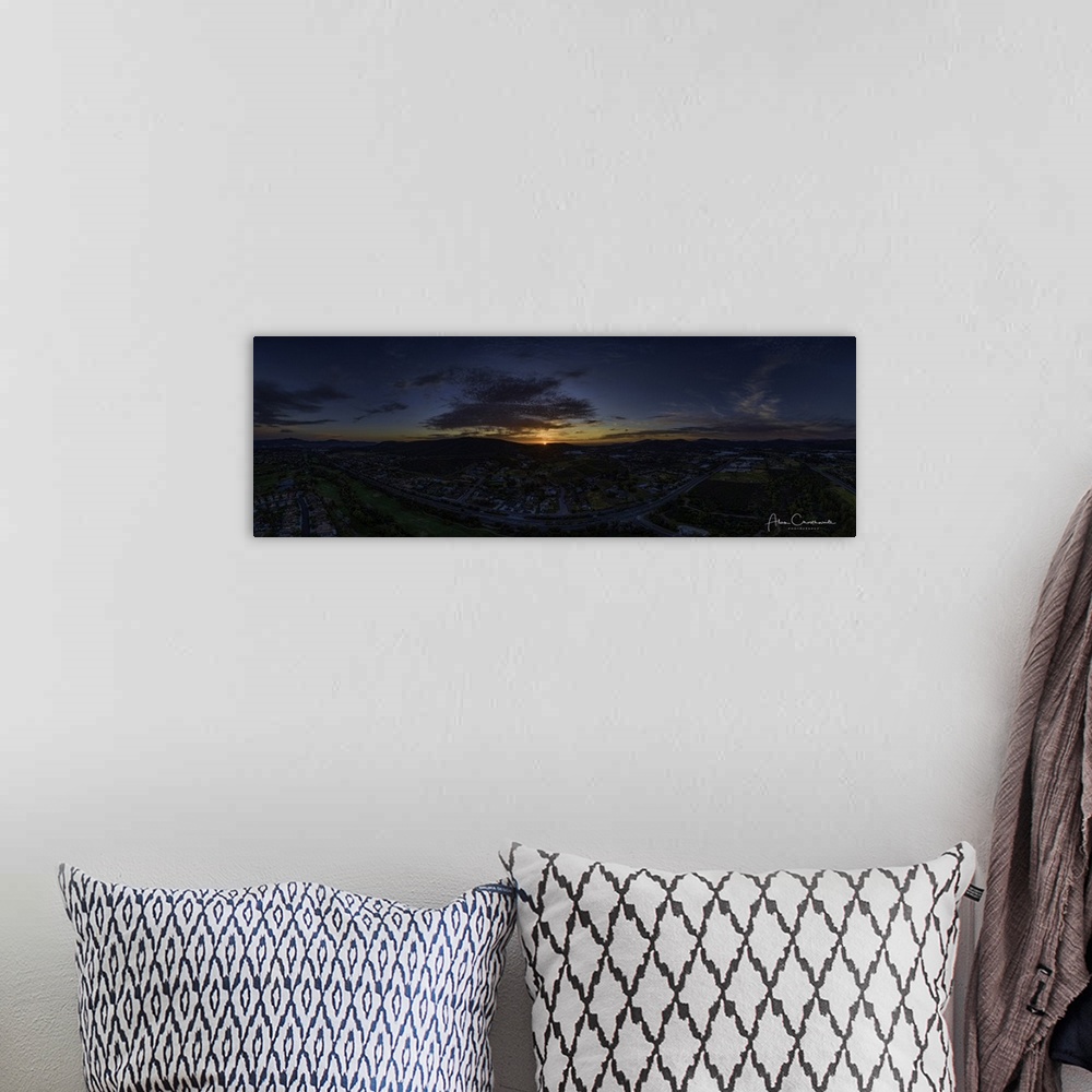 A bohemian room featuring San Marcos panoramic, San Marcos, California, USA