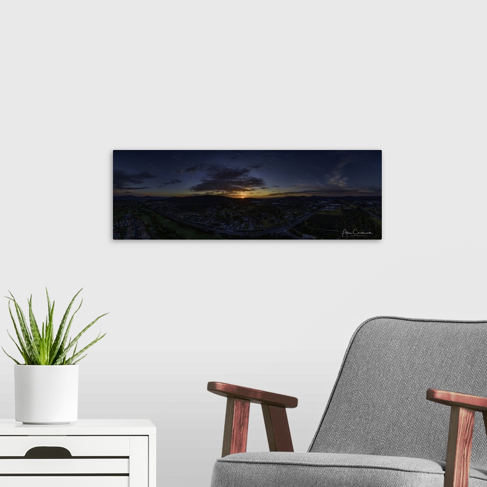 A modern room featuring San Marcos panoramic, San Marcos, California, USA