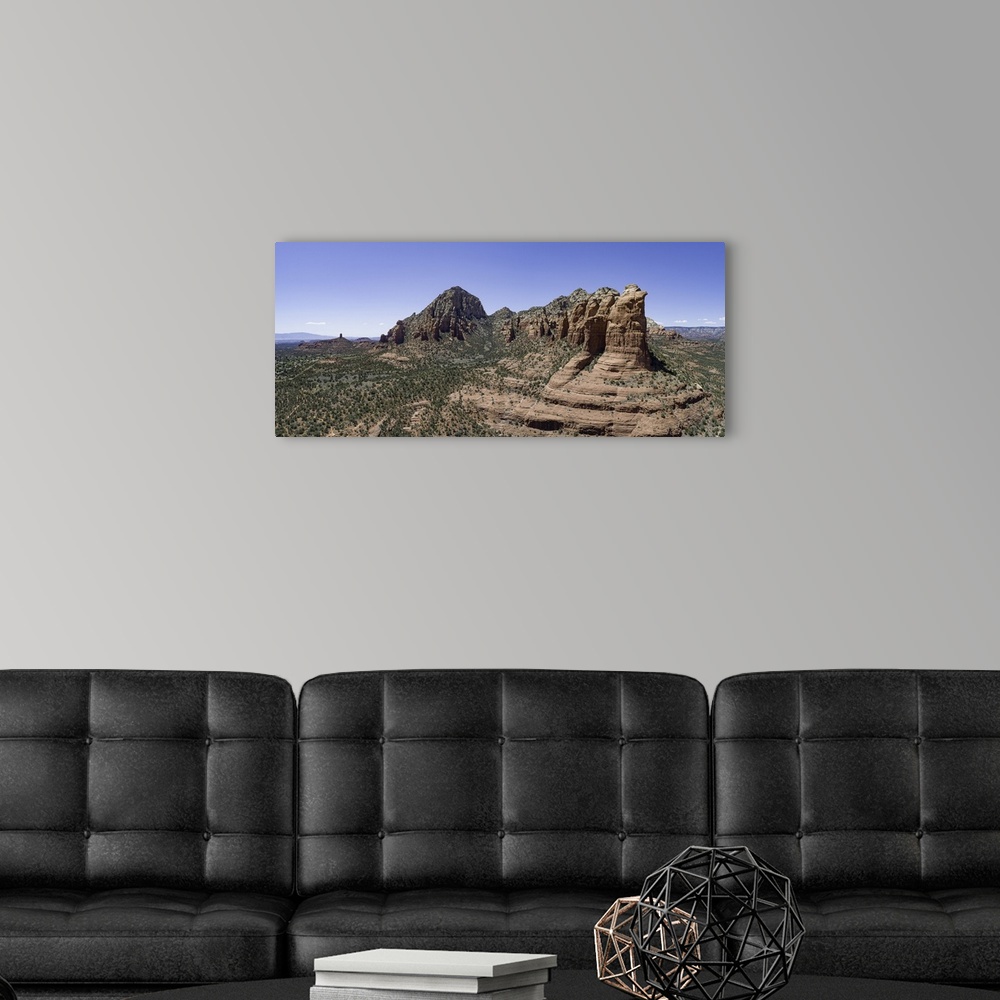 A modern room featuring Sedona, Arizona landscape panoramic