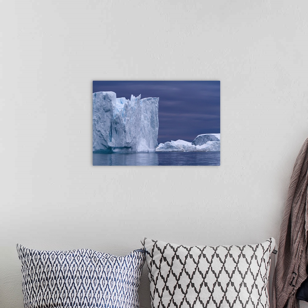 A bohemian room featuring A Midnight Cruise Around The Ilulissat Ice Fjord, Greenland