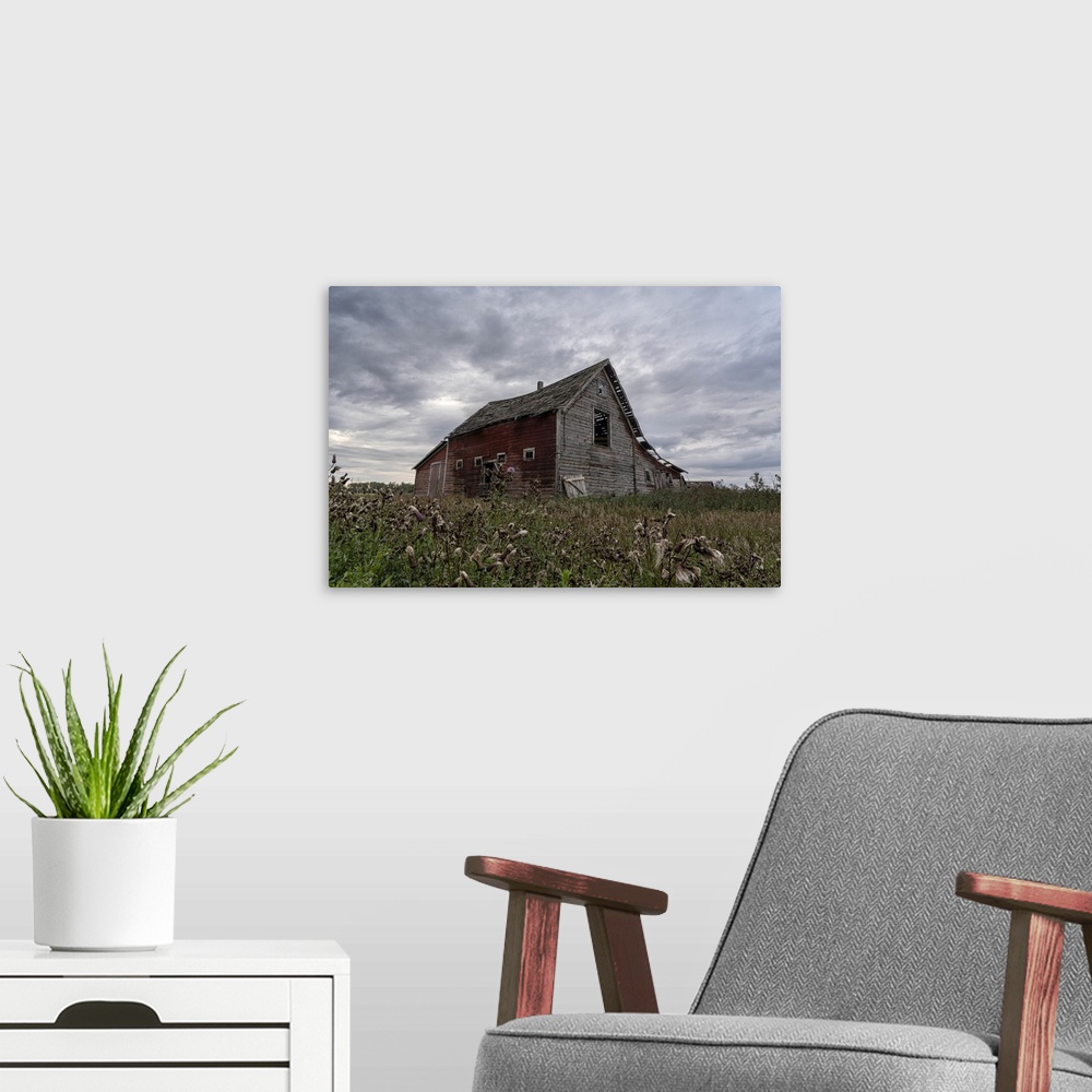 A modern room featuring Abandoned barn in rural Saskatchewan, Prince Albert, Saskatchewan, Canada