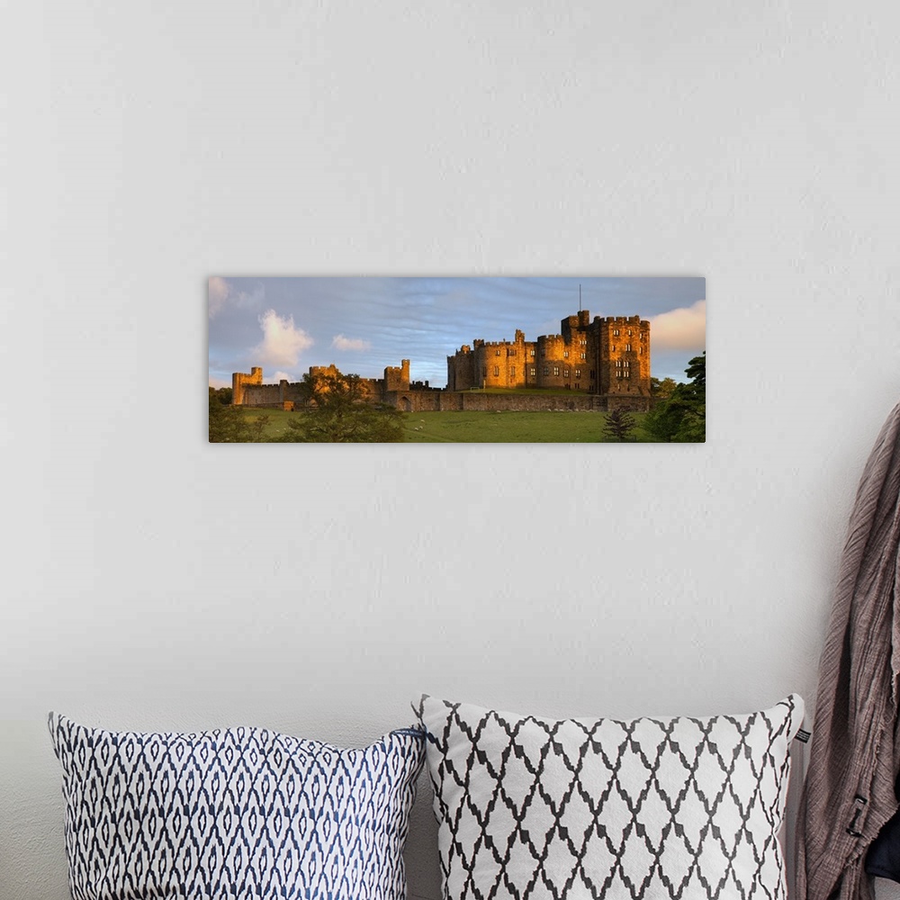 A bohemian room featuring Alnwick Castle; Alnwick, Northumberland, England
