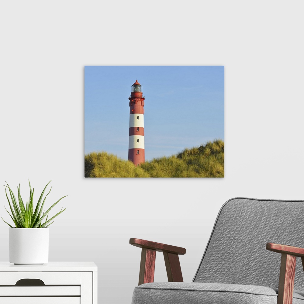 A modern room featuring Amrum Lighthouse, Wittdun, Amrum, Schleswig-Holstein, Germany