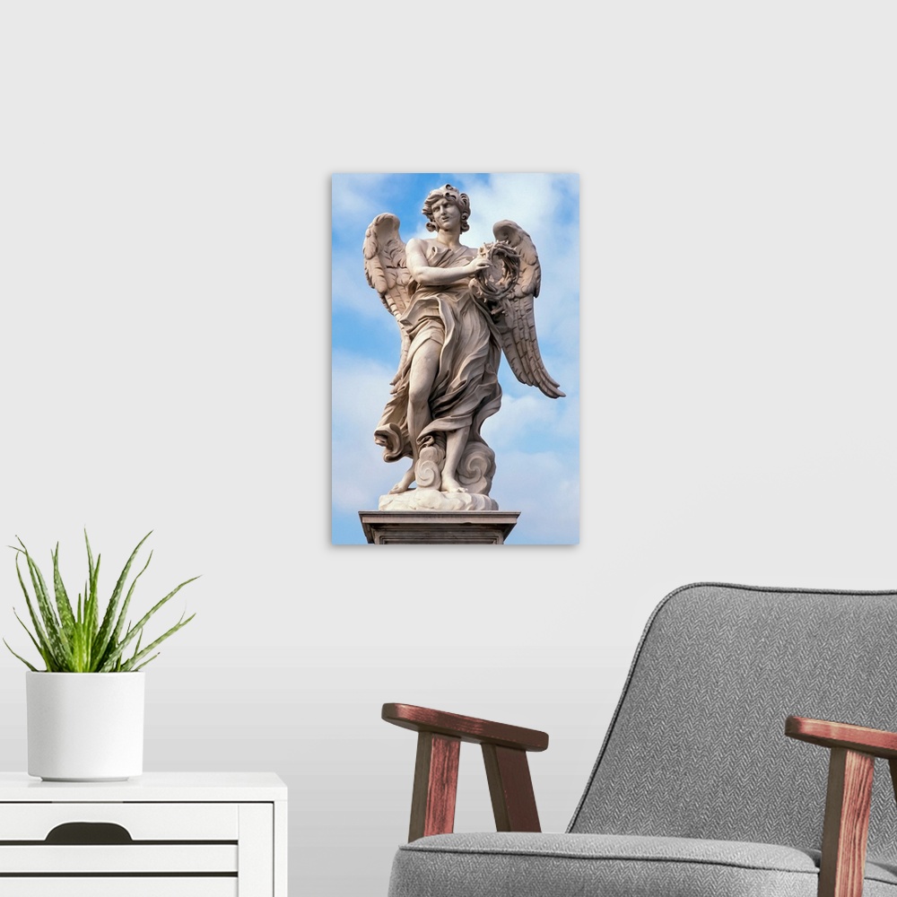 A modern room featuring Angel on Ponte San'Angelo.