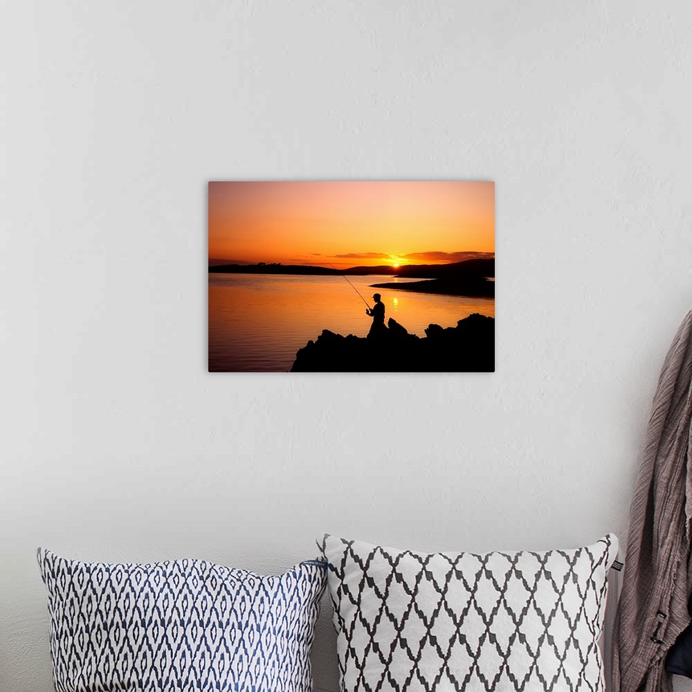 A bohemian room featuring Angler At Sunset, Roaring Water Bay, Co Cork, Ireland