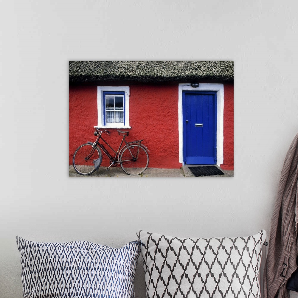 A bohemian room featuring Askeaton, Co Limerick, Ireland, Bicycle In Front Of A House