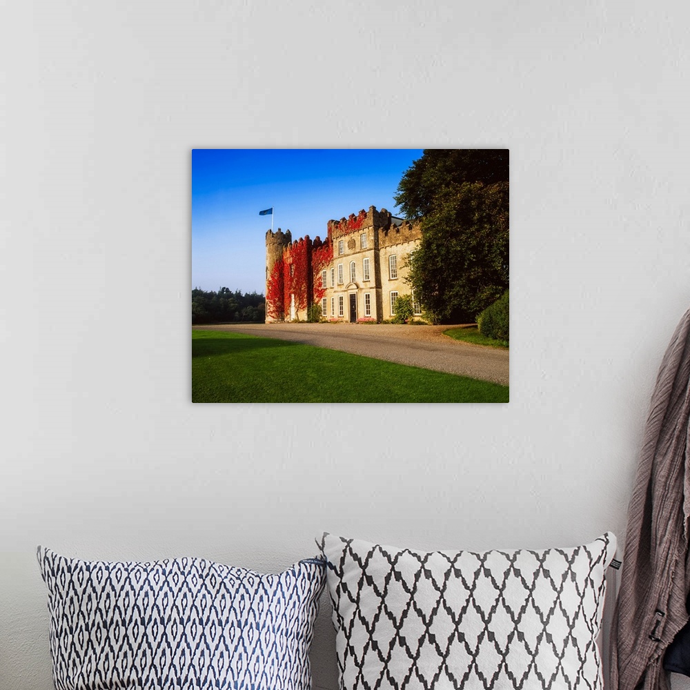 A bohemian room featuring Ballinlough Castle, Westmeath, Ireland, Late Summer.