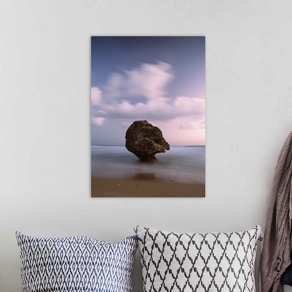 A bohemian room featuring Barbados, Strange shaped rock in shallow waters, Bathsheba