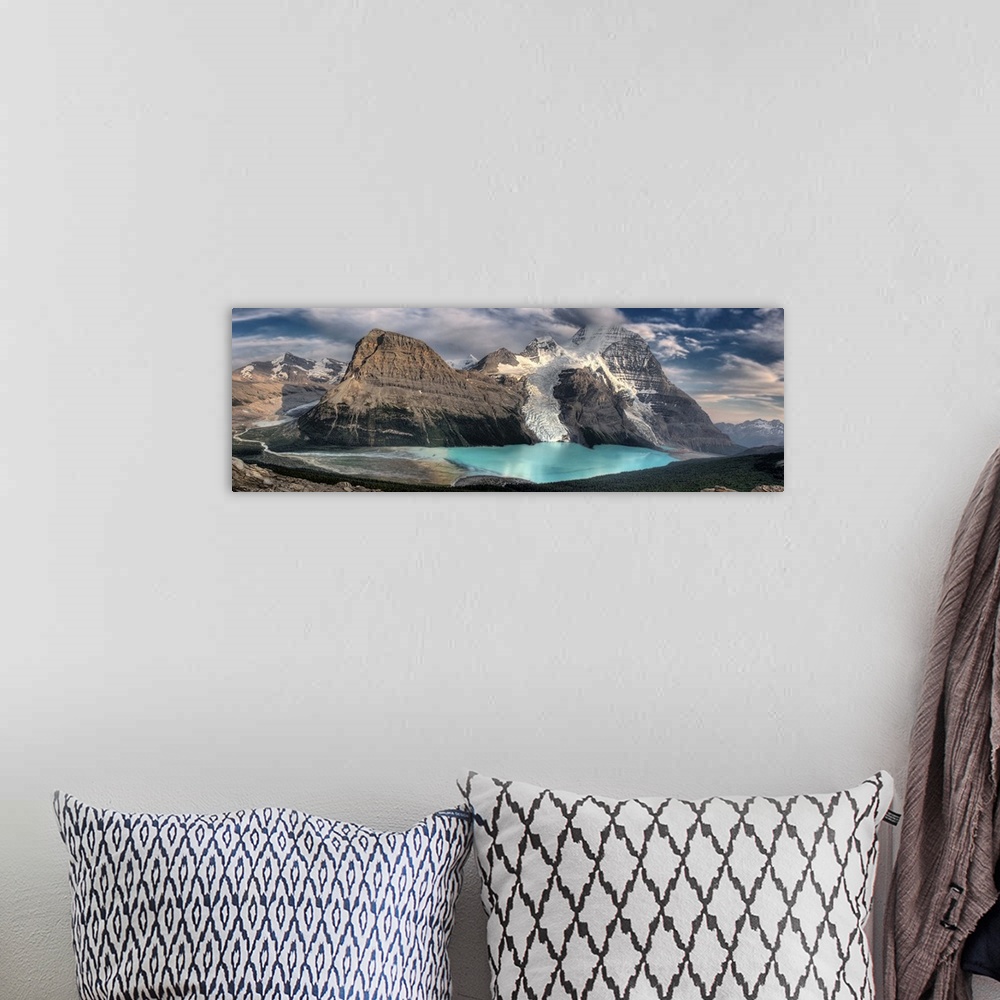 A bohemian room featuring Berg Lake, Mount Robson Provincial Park, British Columbia, Canada