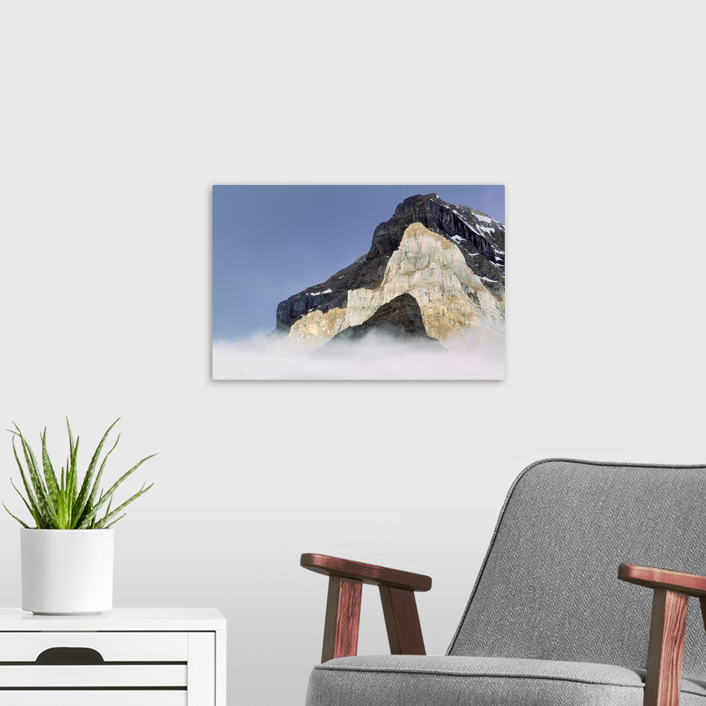 A modern room featuring Big Beehive, Devil's Thumb, And Mount Whyte, Alberta, Canada