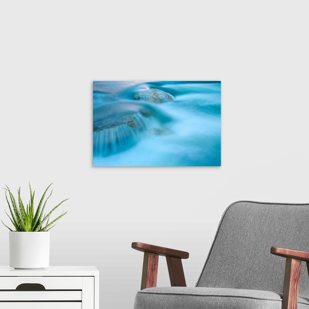 A modern room featuring Close up shot of rapids on the Colorado River at  Blacktail Canyon in Grand Canyon National Park,...