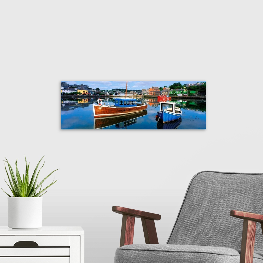 A modern room featuring Boats in a Harbour, Kinsale, County Cork, Ireland
