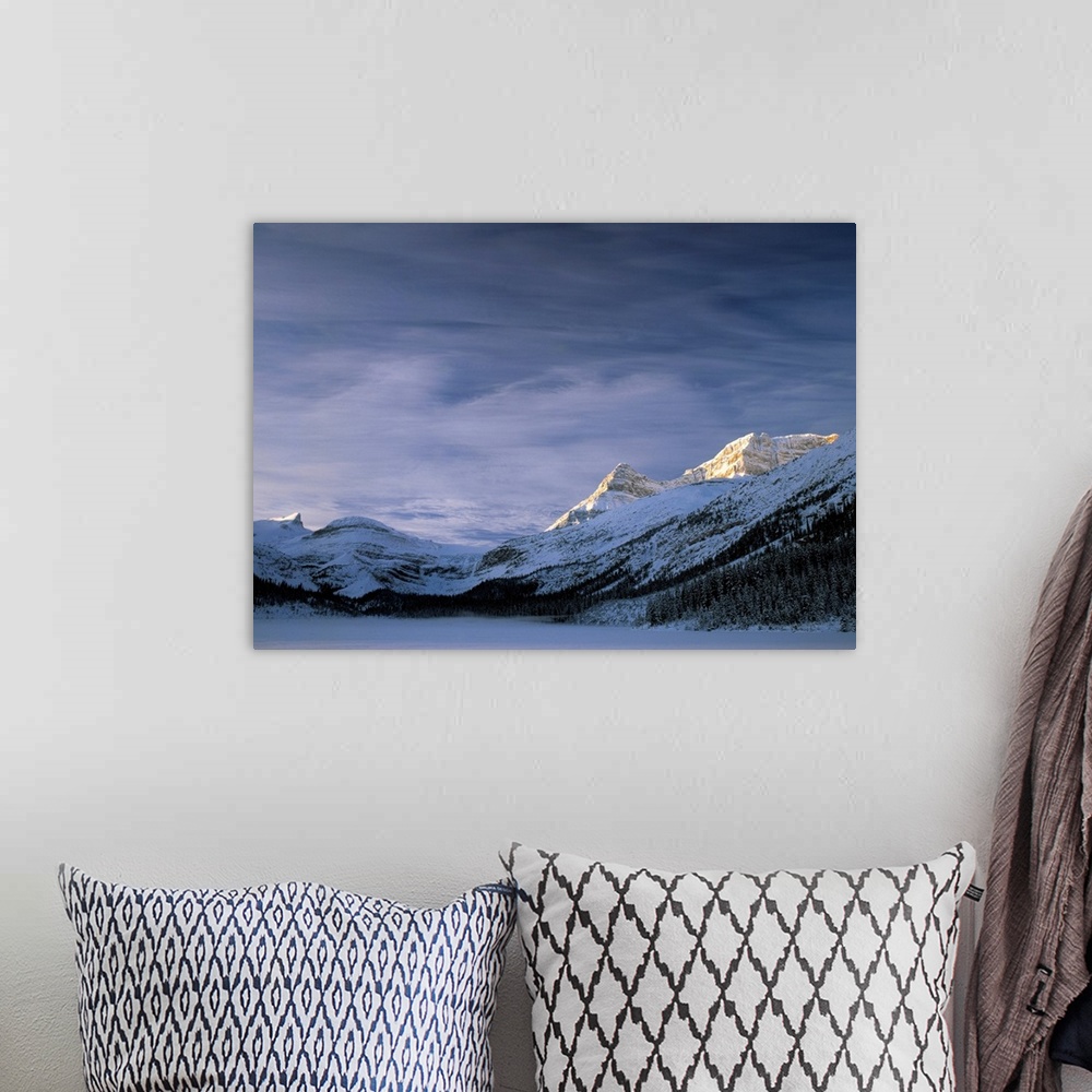 A bohemian room featuring Bow Lake, Bow Glacier, And The Wapta Icefield, Banff National Park, Alberta, Canada
