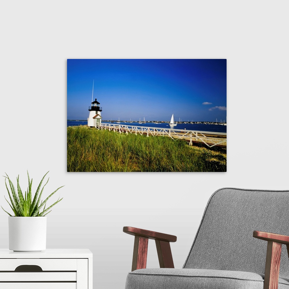 A modern room featuring Brant Point Lighthouse, Nantucket, Massachusetts