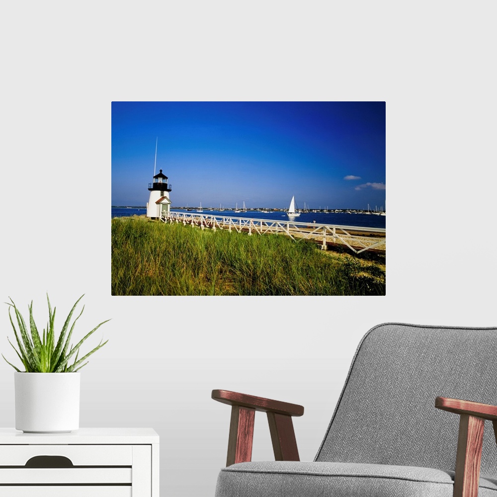 A modern room featuring Brant Point Lighthouse, Nantucket, Massachusetts