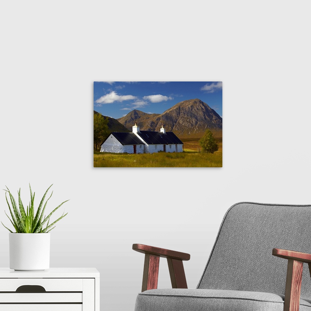 A modern room featuring Buchaille Etive Mor from Blackrock Cottage on Rannoch Moor.