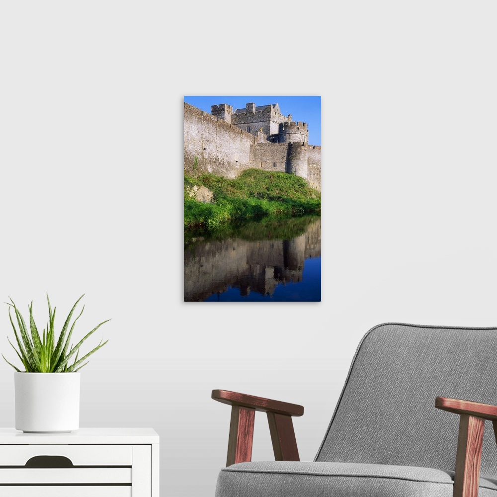 A modern room featuring Cahir Castle, River Suir, County Tipperary, Ireland