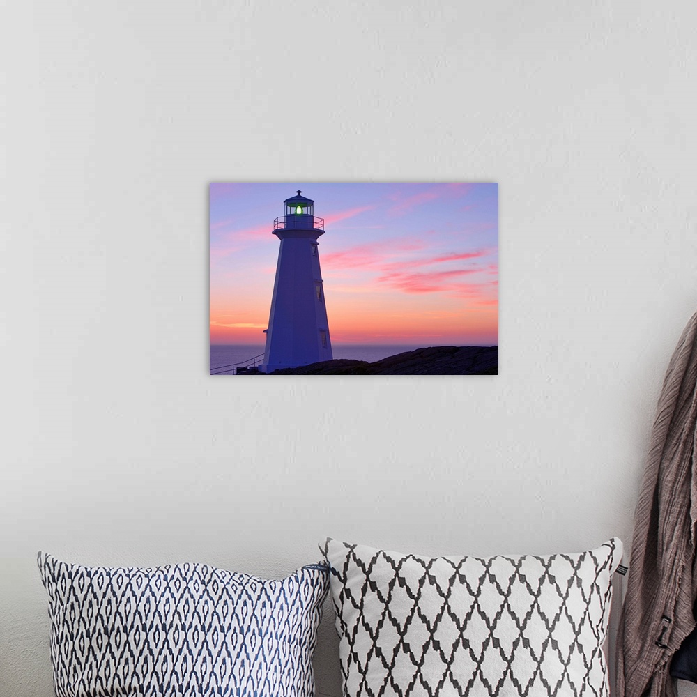 A bohemian room featuring Cape Spear Lighthouse At Dawn, Avalon Peninsula, Newfoundland, Canada