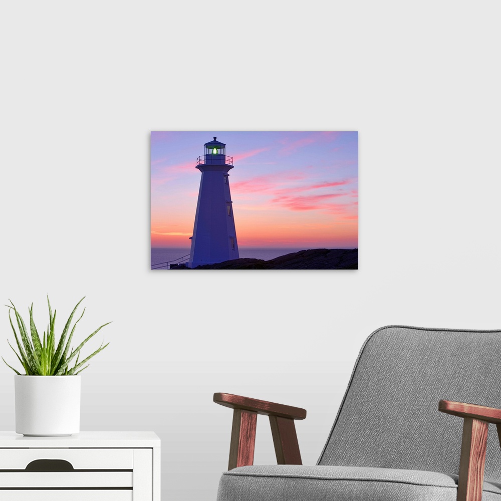A modern room featuring Cape Spear Lighthouse At Dawn, Avalon Peninsula, Newfoundland, Canada