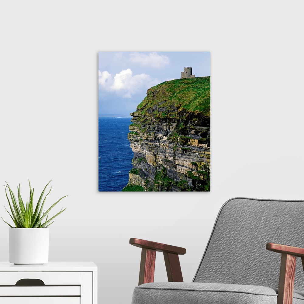 A modern room featuring Castle On A Cliff, O'Brien's Tower, Cliffs Of Moher, County Clare, Republic Of Ireland