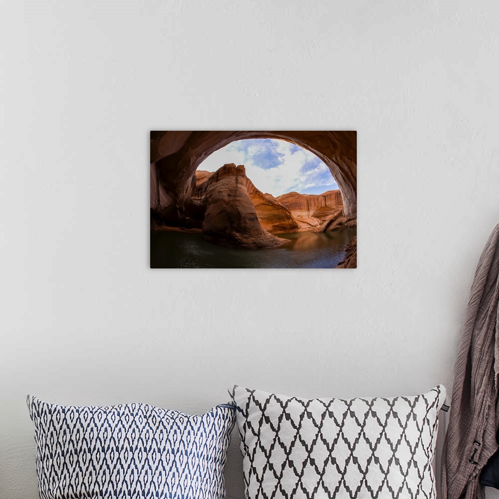 A bohemian room featuring Cathedral In The Desert, Clear Creek Canyon, Escalante Branch In Glen Canyon, Utah