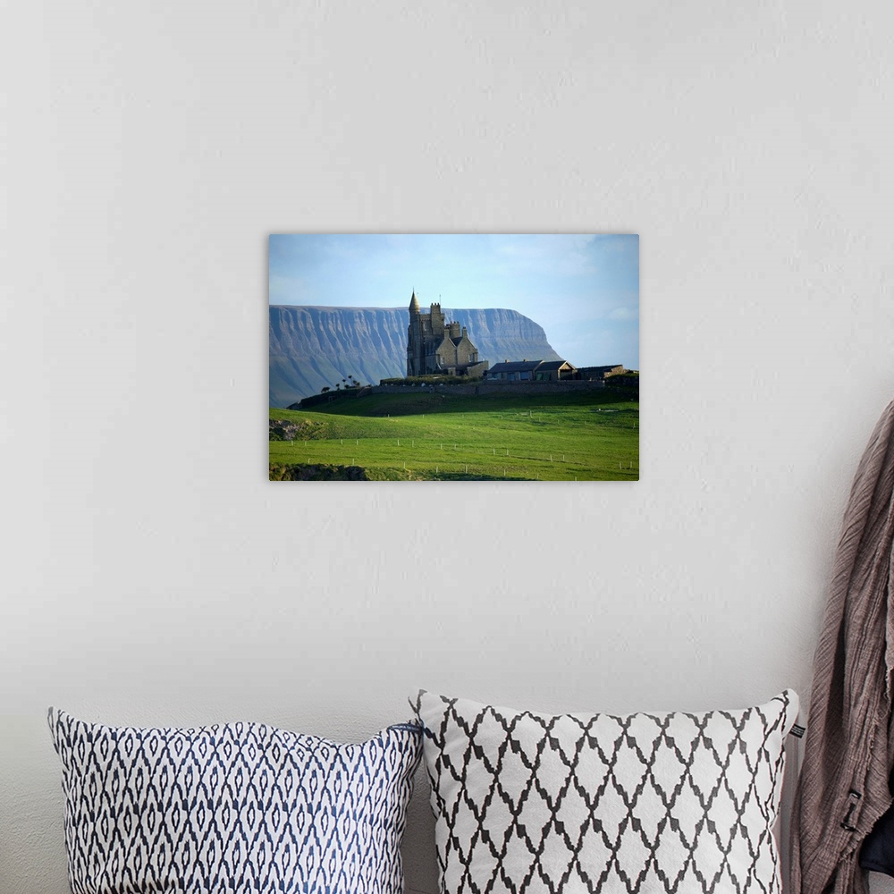 A bohemian room featuring Classiebawn Castle With Ben Bulben In The Distance, Mullaghmore, County Sligo, Ireland