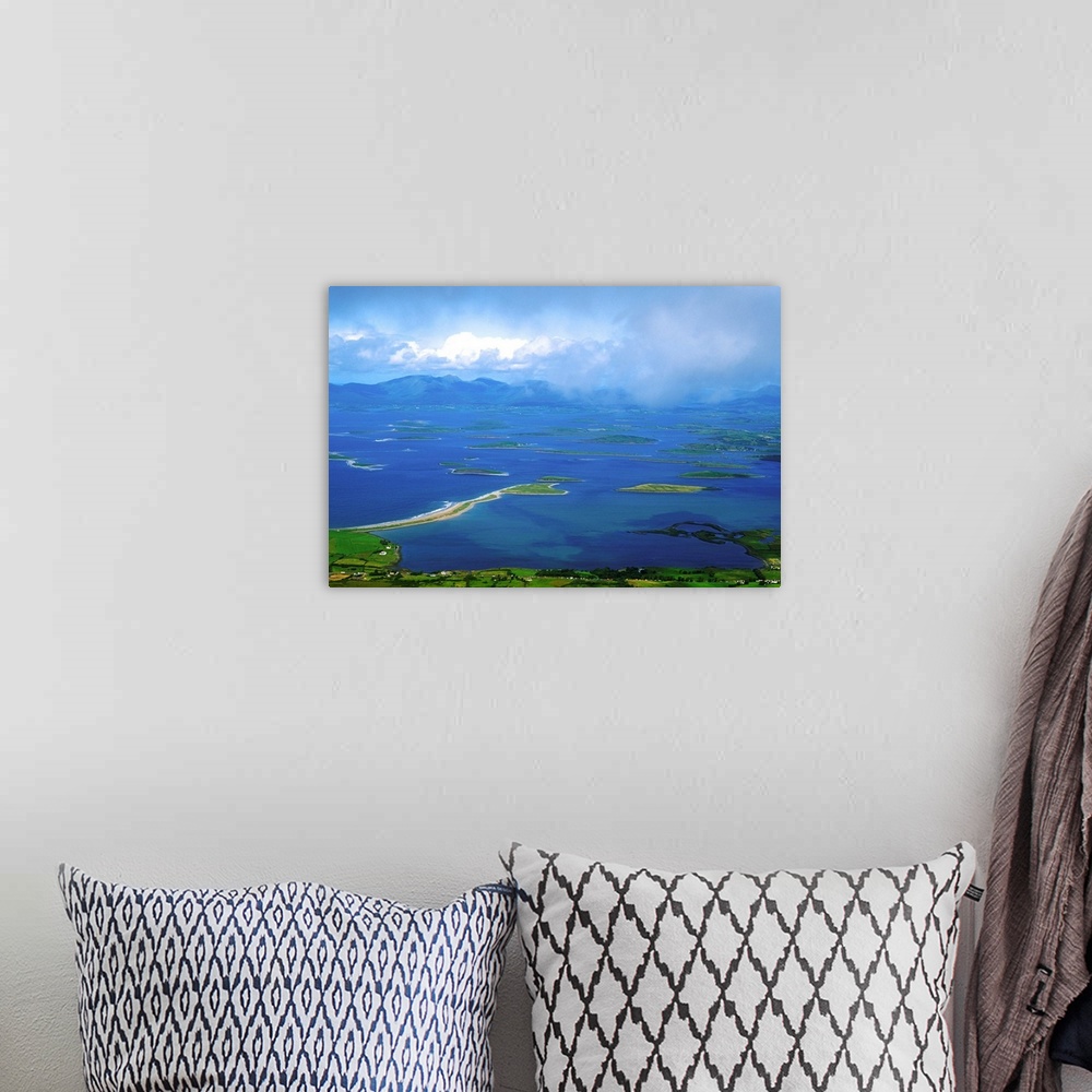 A bohemian room featuring Clew Bay, Co Mayo, Ireland, View Of A Bay From Croagh Patrick