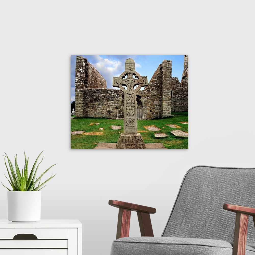 A modern room featuring Clonmacnoise, County Offaly, Ireland