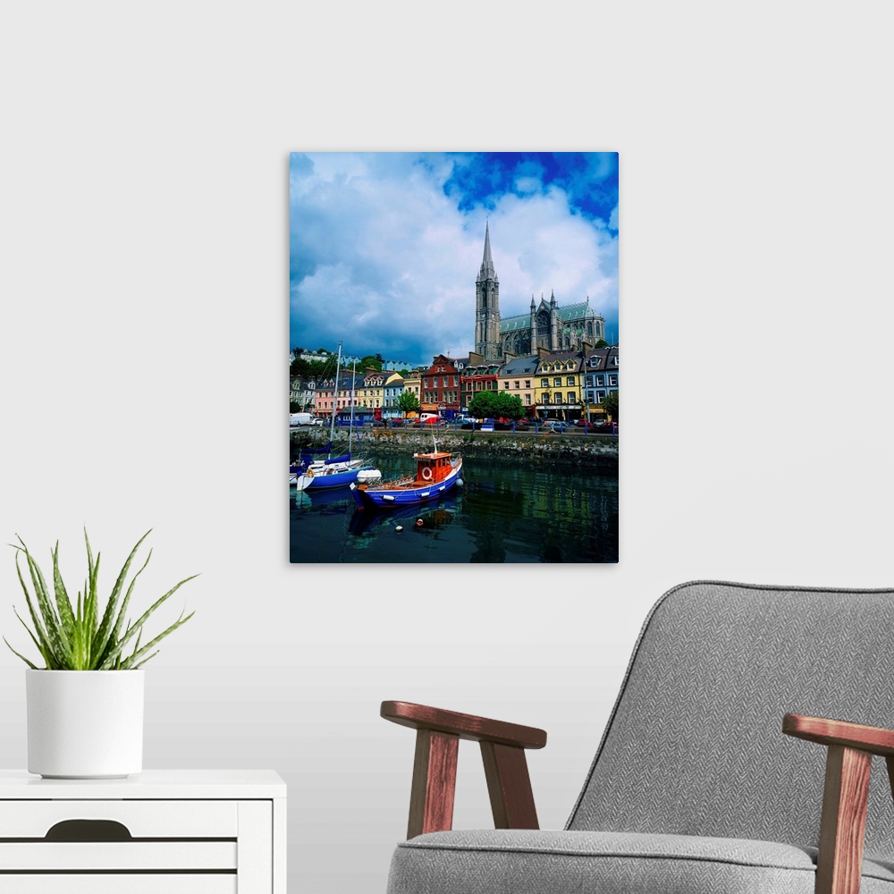 A modern room featuring Cobh Cathedral and Harbour, County Cork, Ireland
