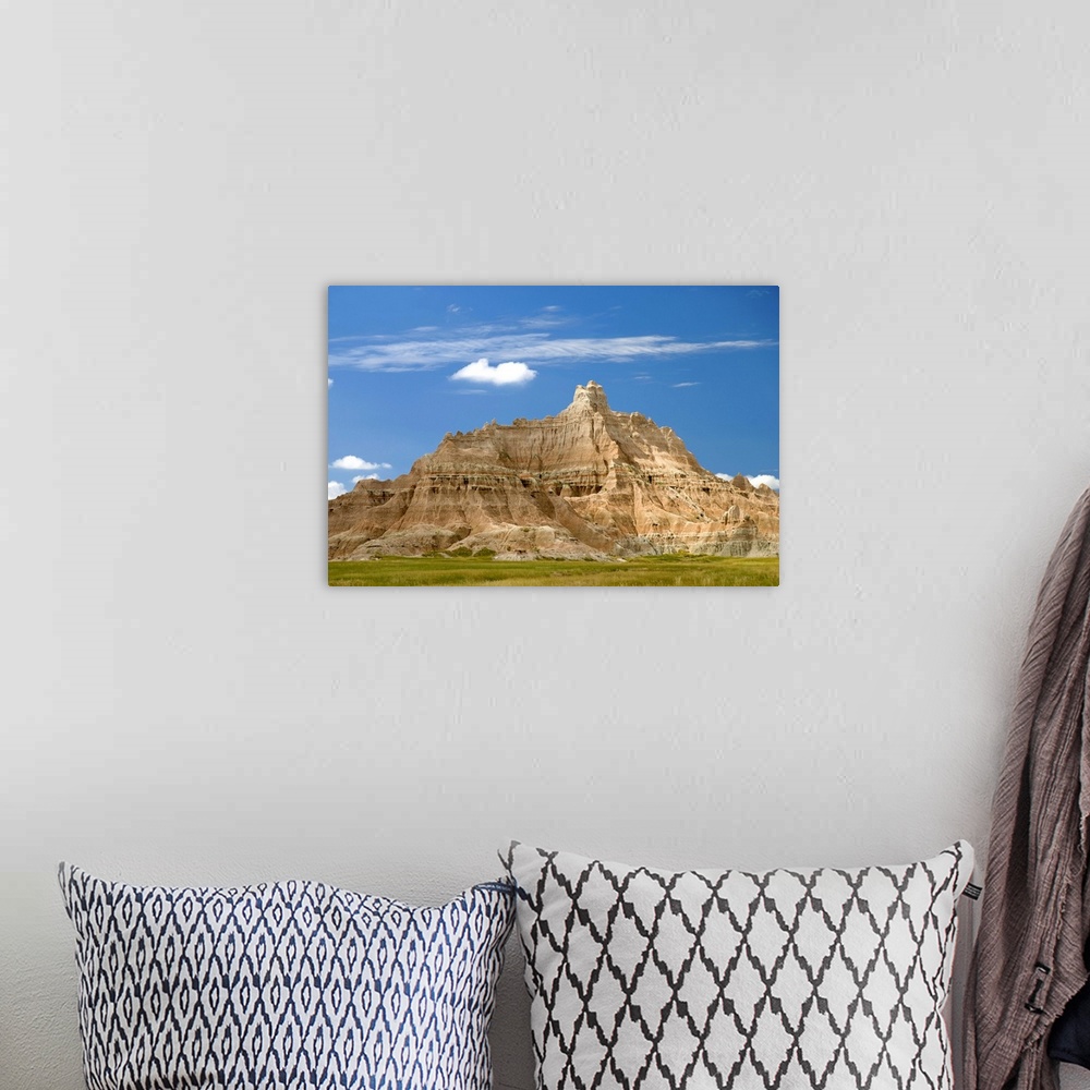 A bohemian room featuring Colorful Hill In Badlands National Park; South Dakota, USA
