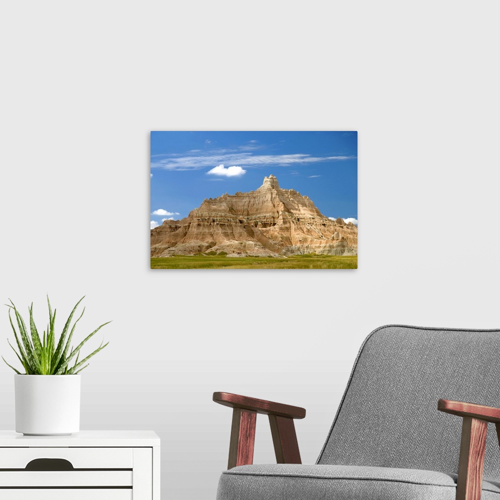 A modern room featuring Colorful Hill In Badlands National Park; South Dakota, USA