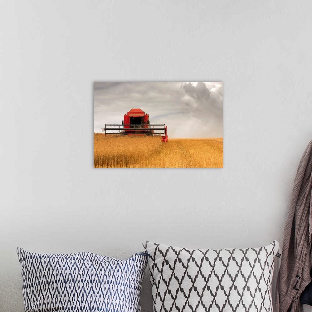 A bohemian room featuring Combine Harvester, North Yorkshire, England