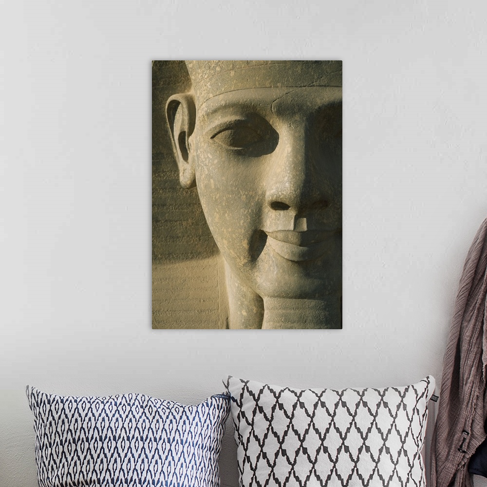 A bohemian room featuring Detail Of Pharaoh Head; Luxor Temple, Egypt
